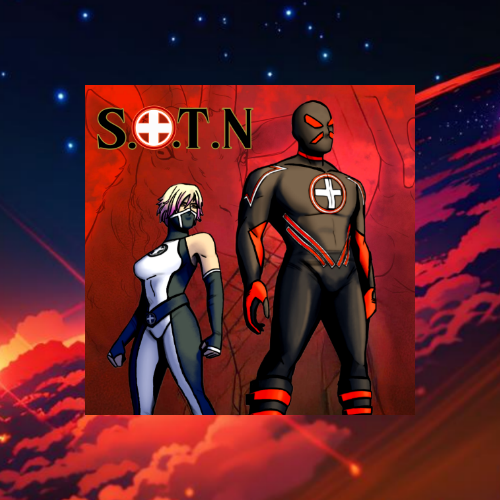 Savior Of The Night Cover Art Sticker - Saturn Comics & Animes™